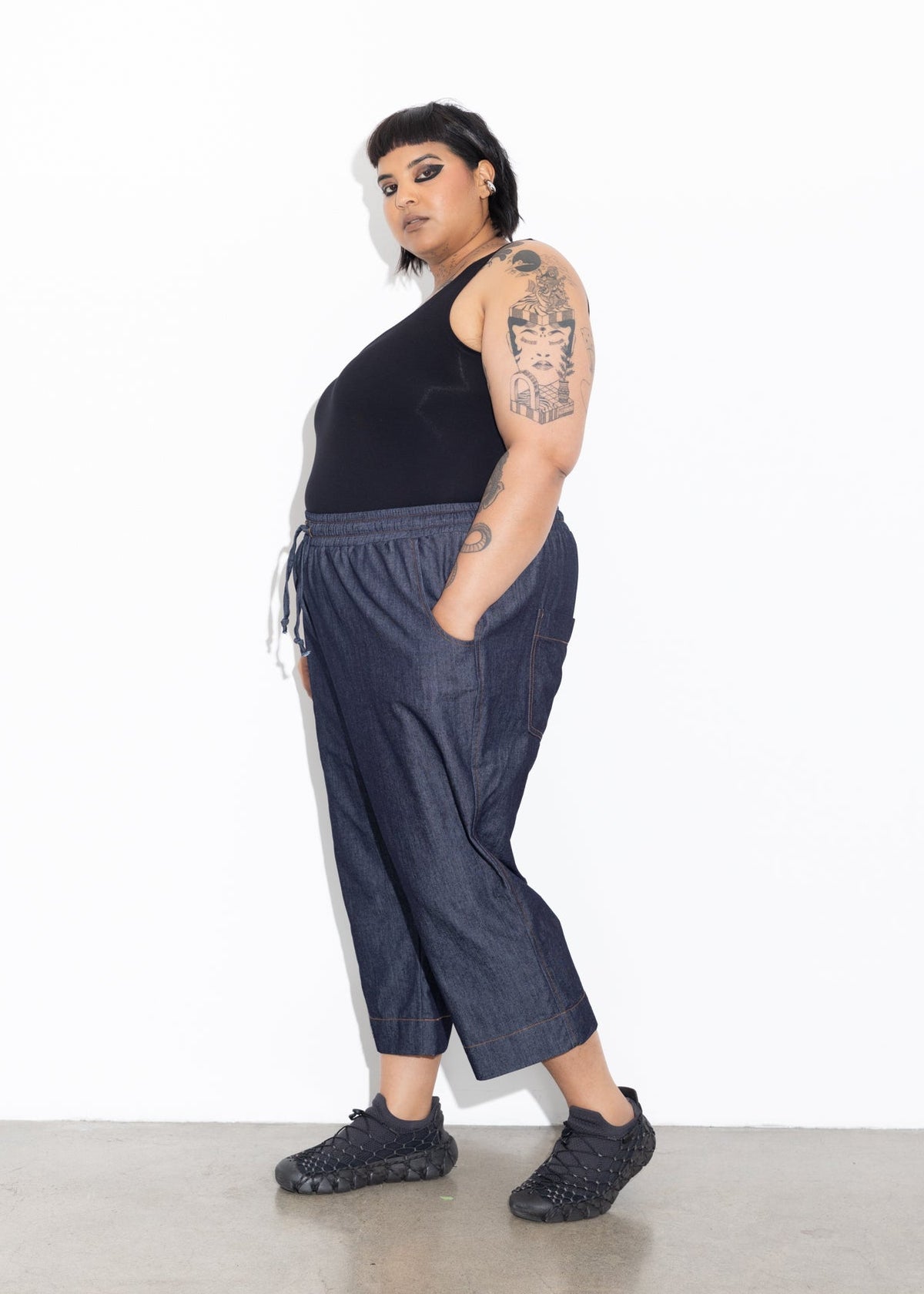 Jogger - Dark Chambray