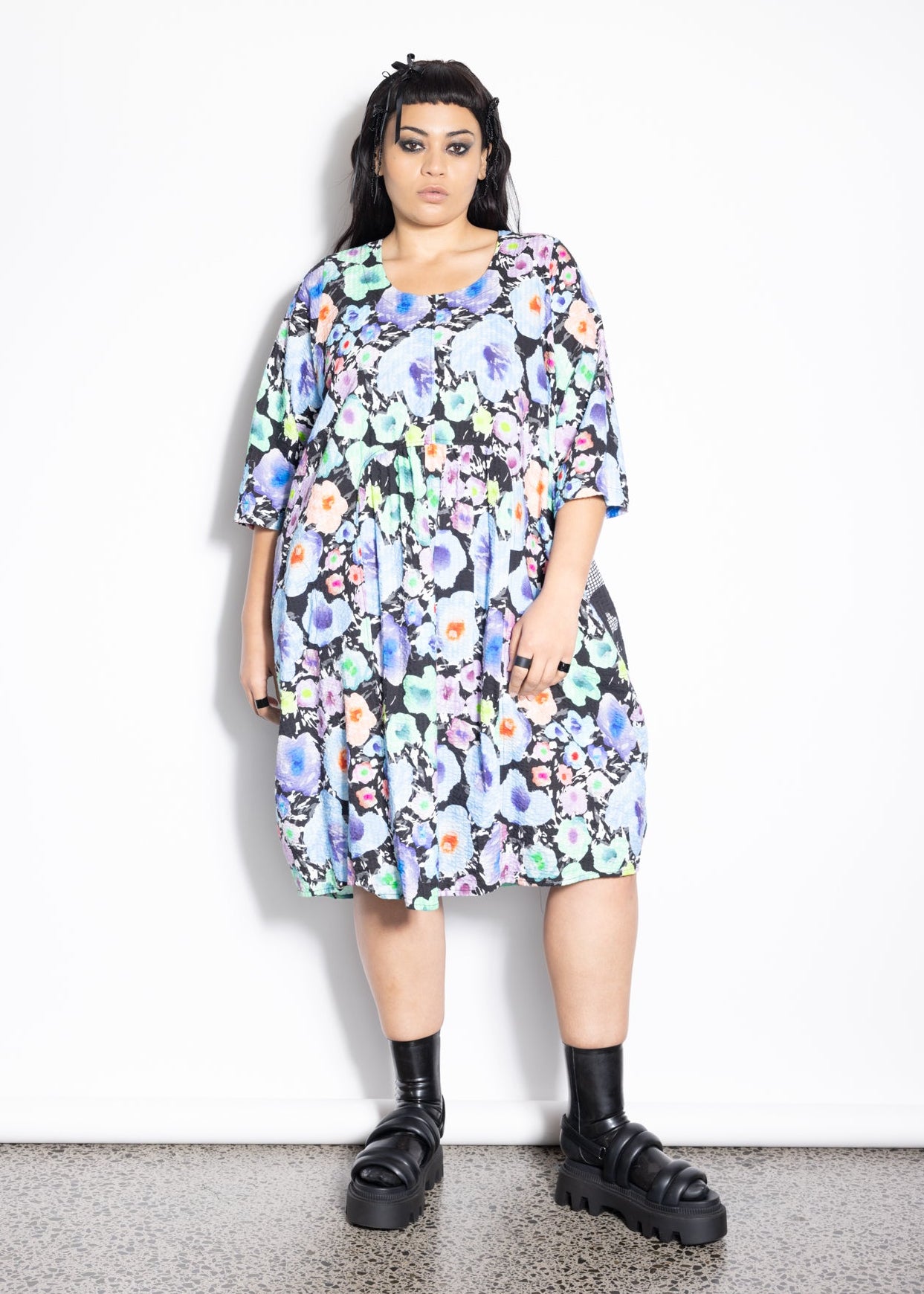 Maddie Dress - Pop Watercolour