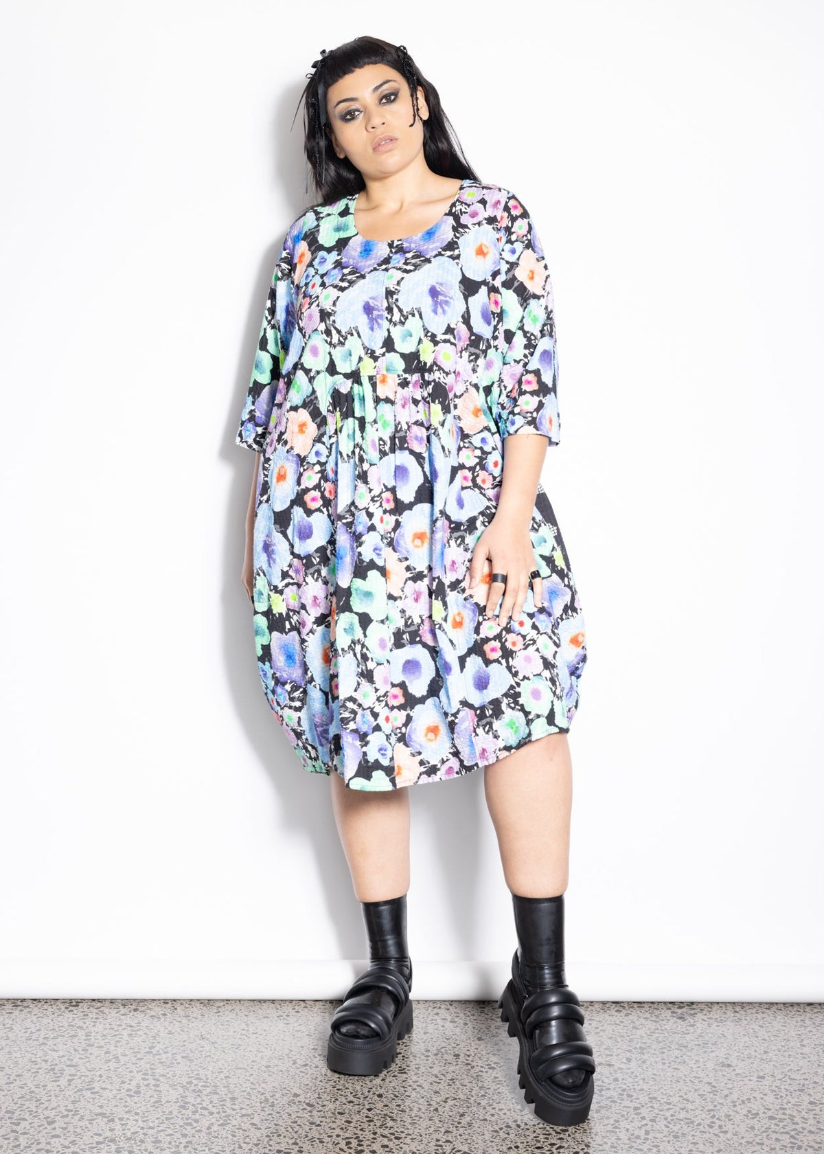 Maddie Dress - Pop Watercolour