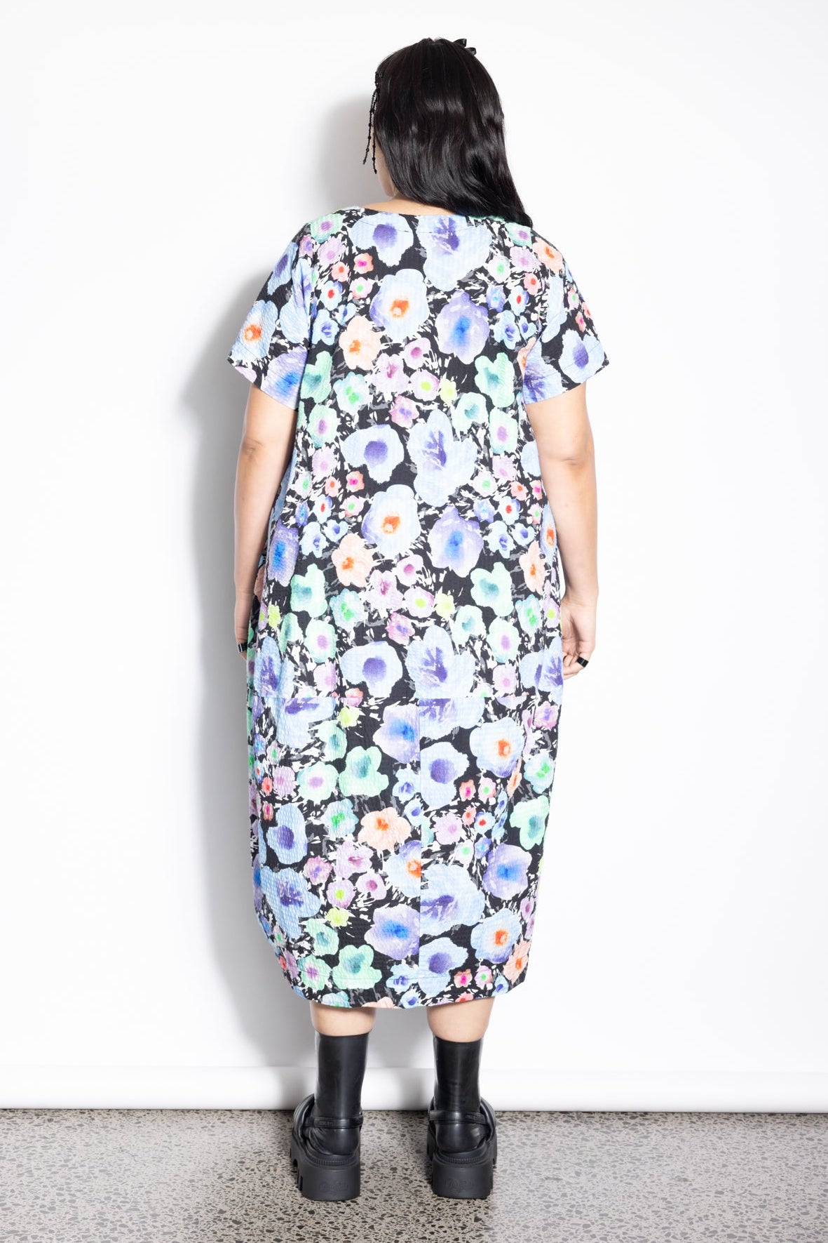 Elsey Dress - Pop Water Colour