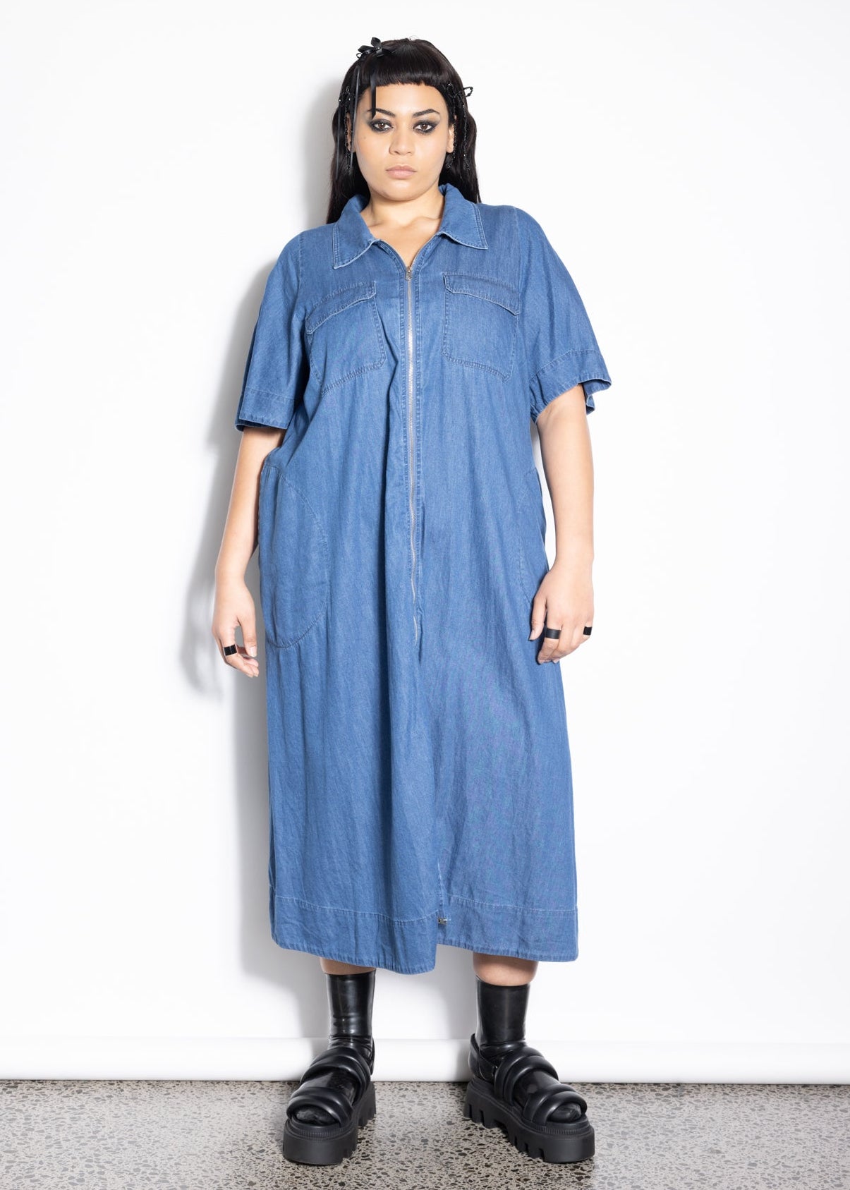 Chore Dress - Blue