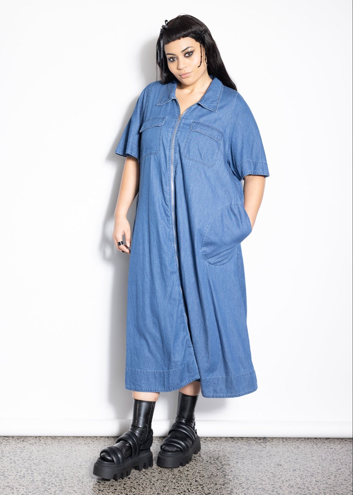 Chore Dress - Blue
