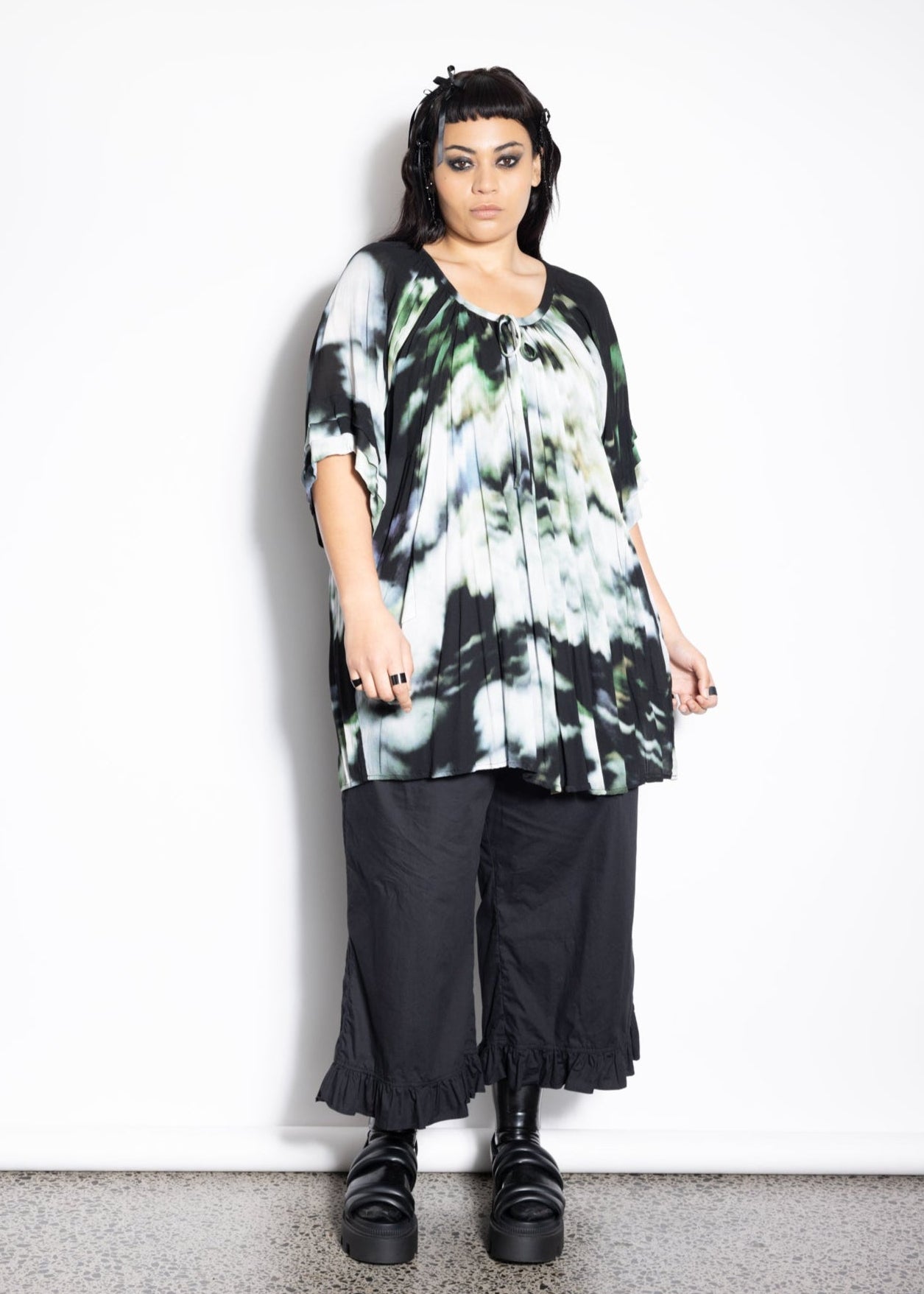 Last Ones L & XL - Gypsy Top - Stormy Print