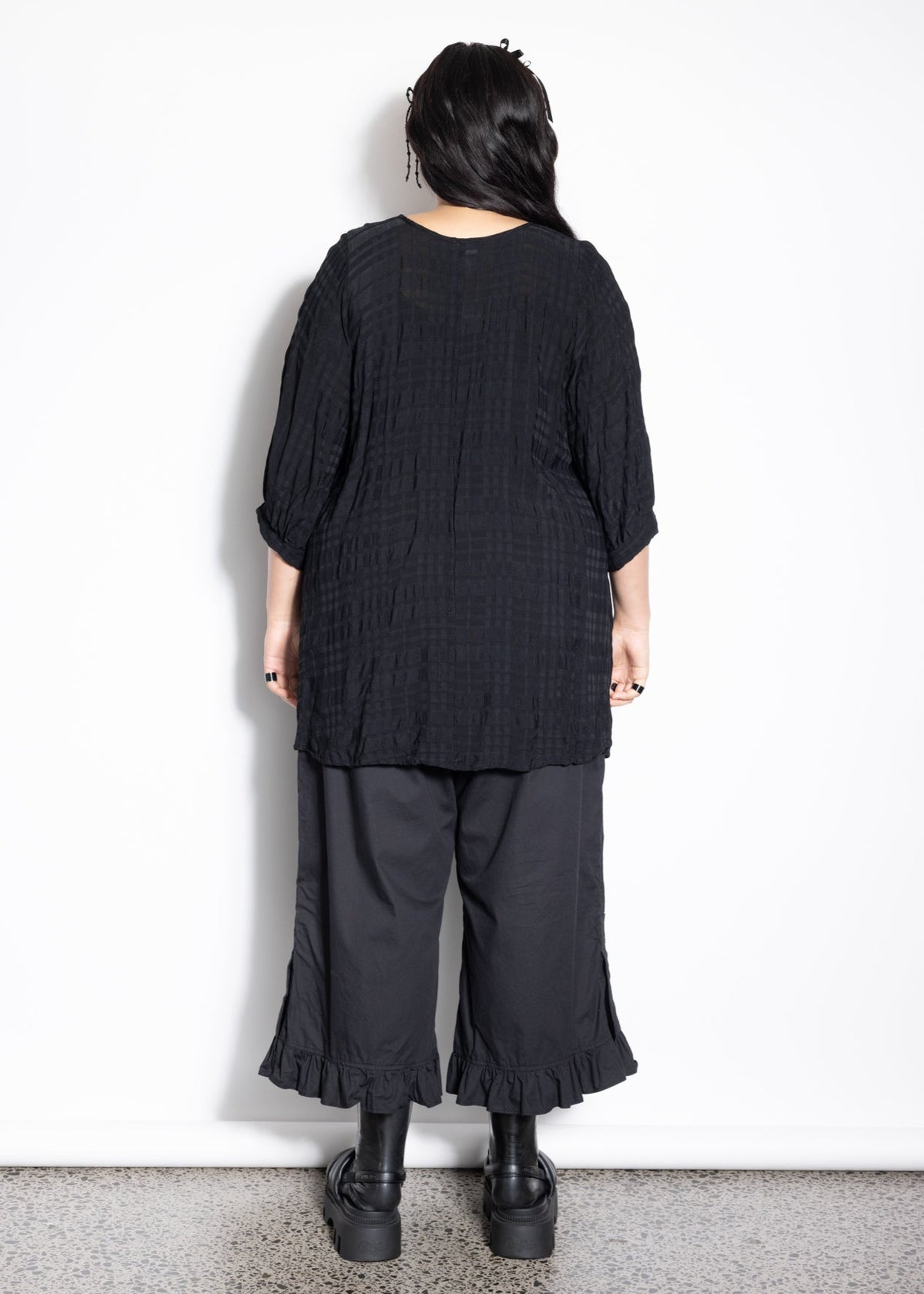 Blouse - Black Check