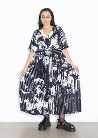 Luchia Dress - Foliage Print