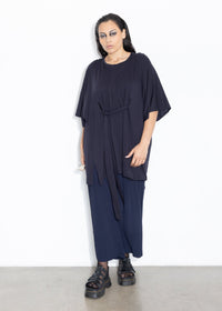 Wrap Tee - Dark Navy