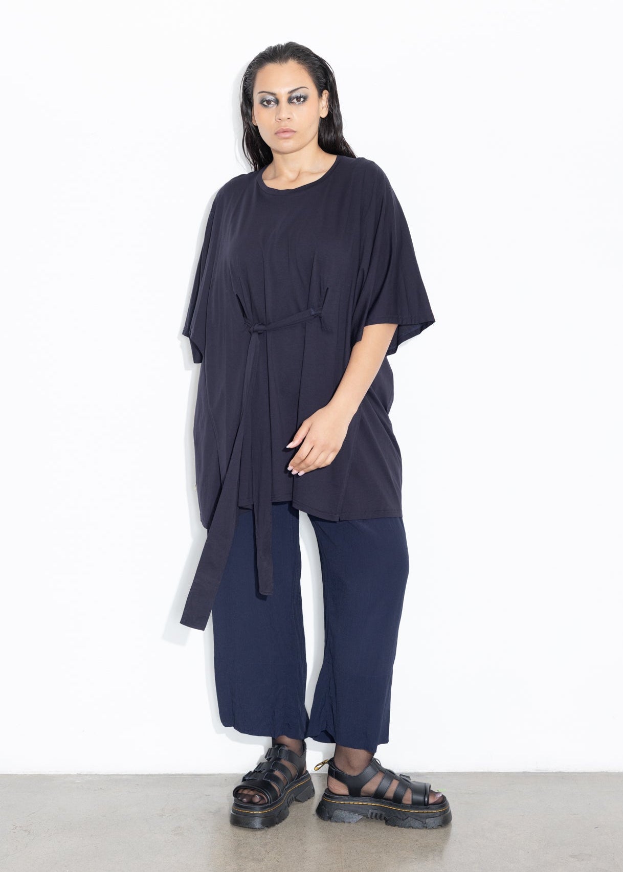 Wrap Tee - Dark Navy