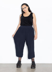 Wide Hem Pant - Midnight