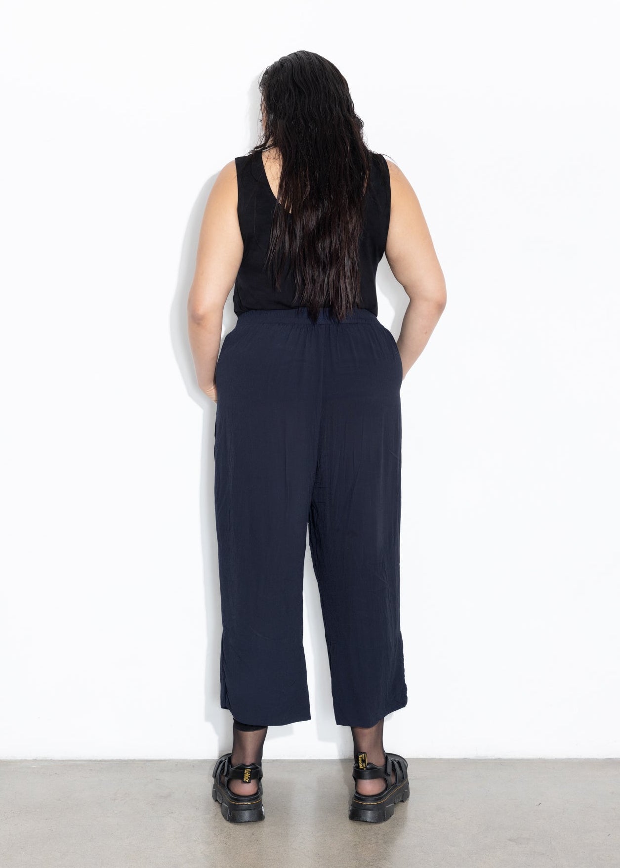 Wide Hem Pant - Midnight