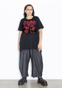 Base Tee - Drip Floral Print