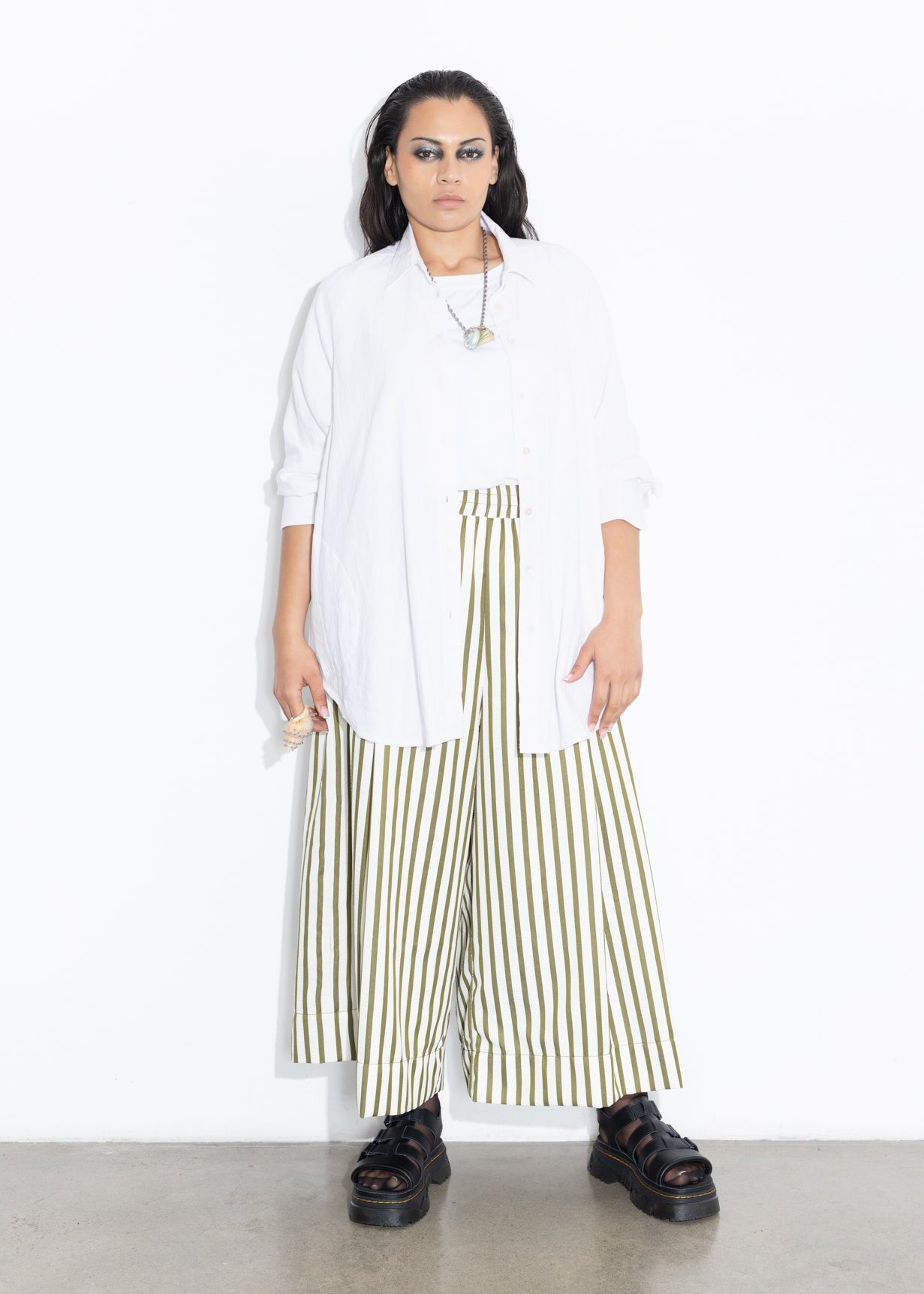 Culotte - Olive Stripe