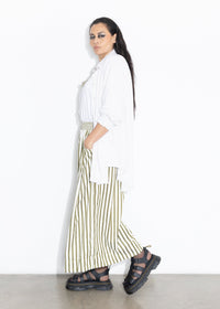 Indigo Linen Shirt - White