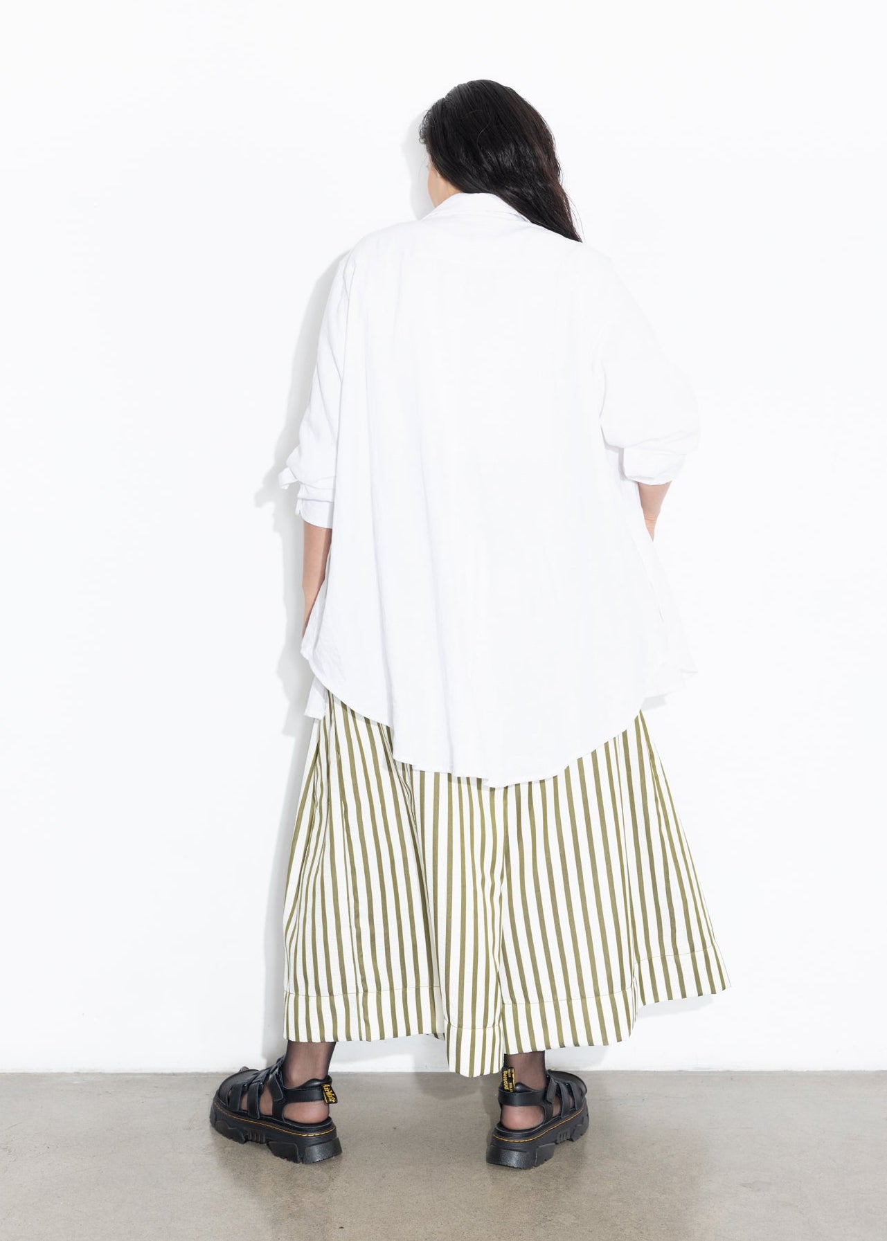 Indigo Linen Shirt - White