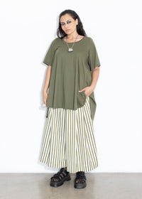 Culotte - Olive Stripe
