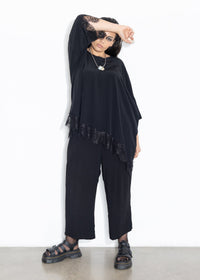 Wide Hem Pant - Black
