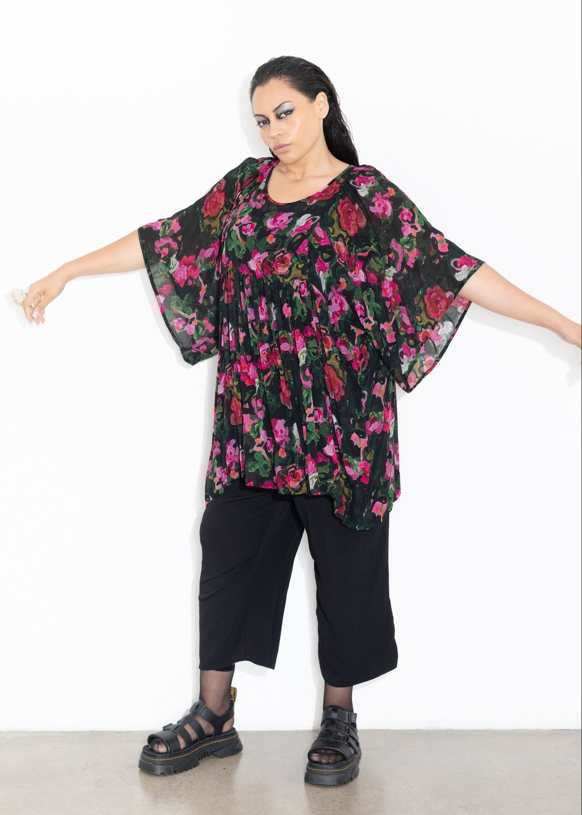 Zoe Top - Floral Study