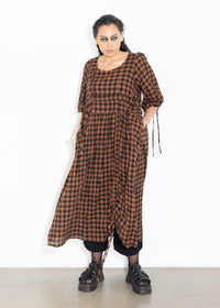 Philly Dress - Rust Check