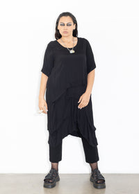 Accordion Tunic - Black