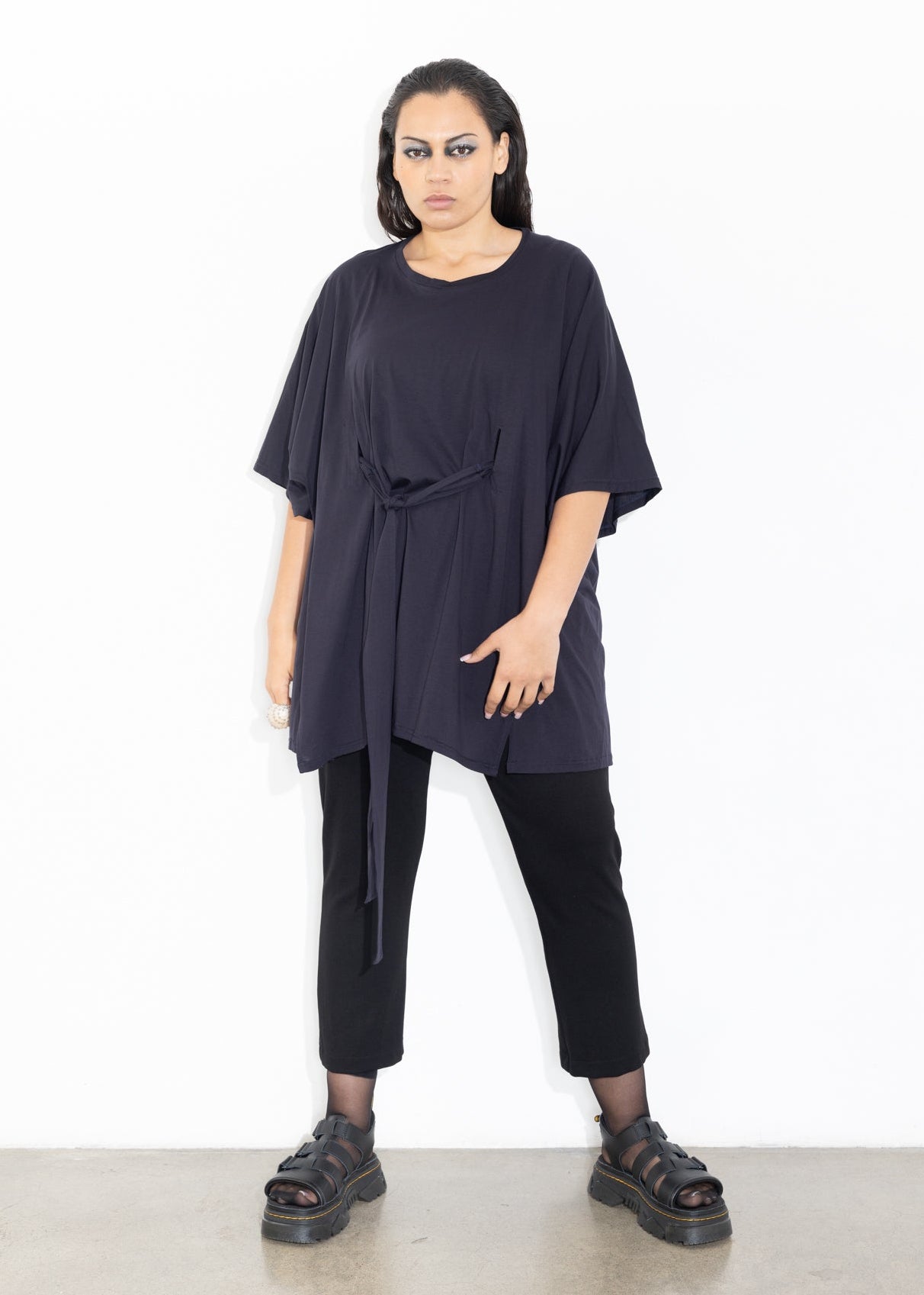 Wrap Tee - Dark Navy