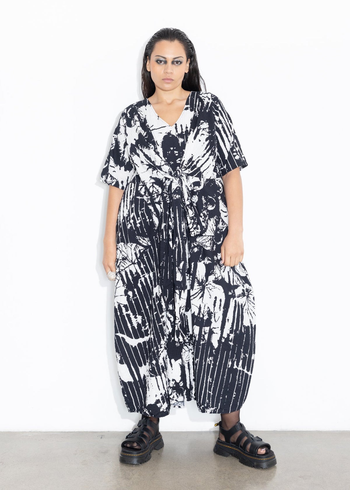 Luchia Dress - Foliage Print