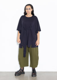 Wrap Tee - Dark Navy