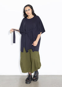 Wrap Tee - Dark Navy