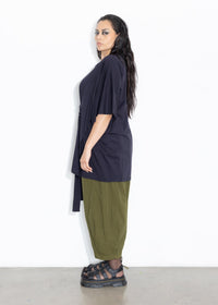 Wrap Tee - Dark Navy