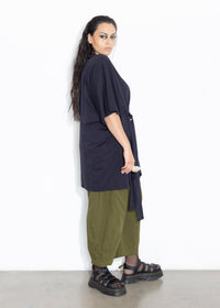 Wrap Tee - Dark Navy