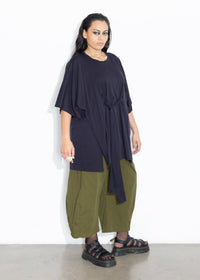 Wrap Tee - Dark Navy