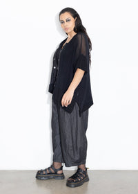 Net Cardi - Black