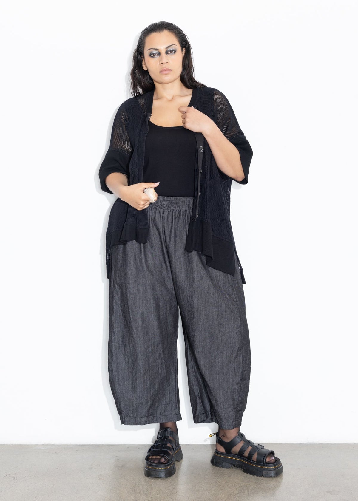 Net Cardi - Black
