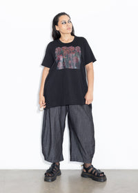 Base Tee - Drip Floral Print