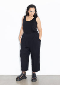 Wide Hem Pant - Black