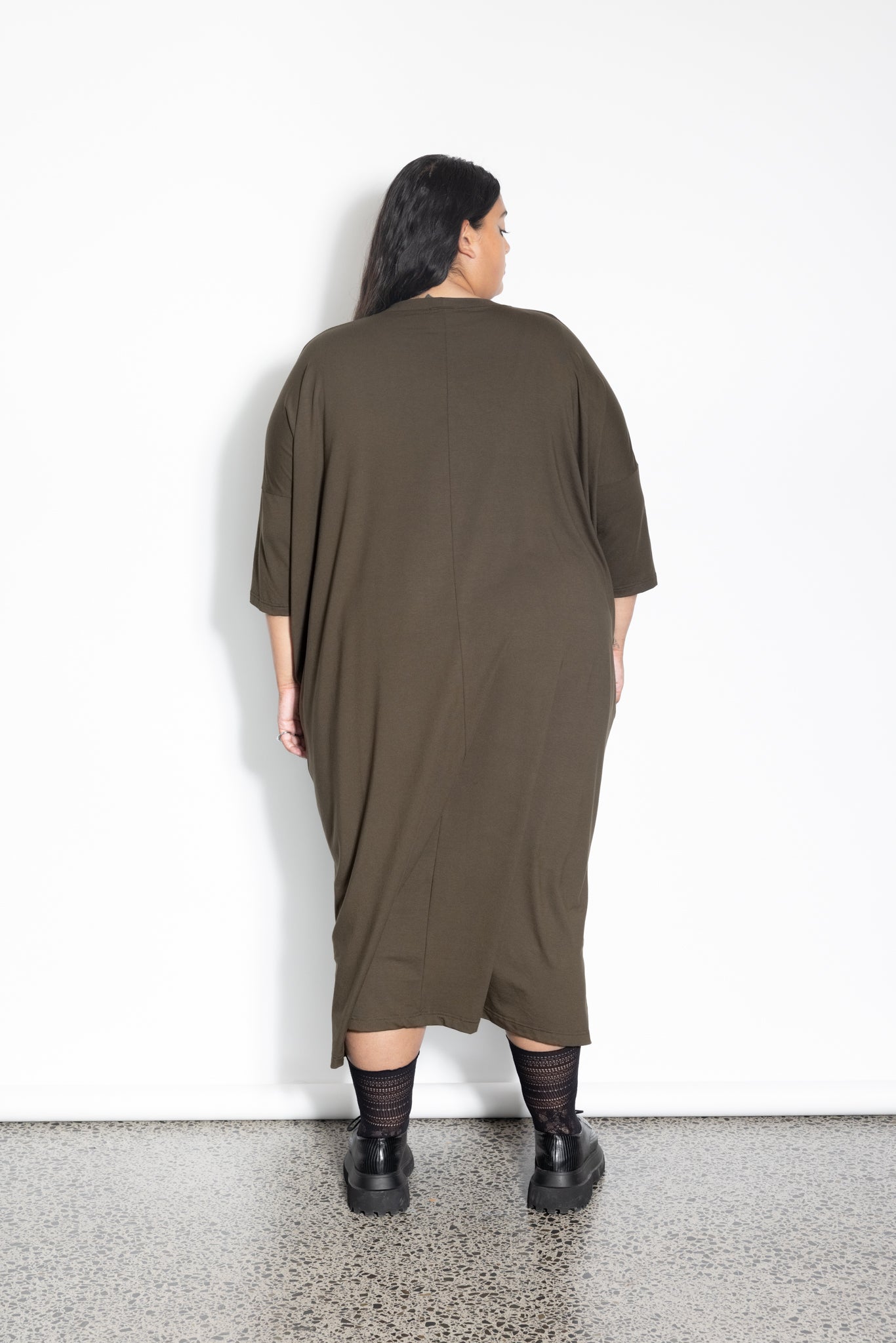 Vita Dress - Khaki Army Print