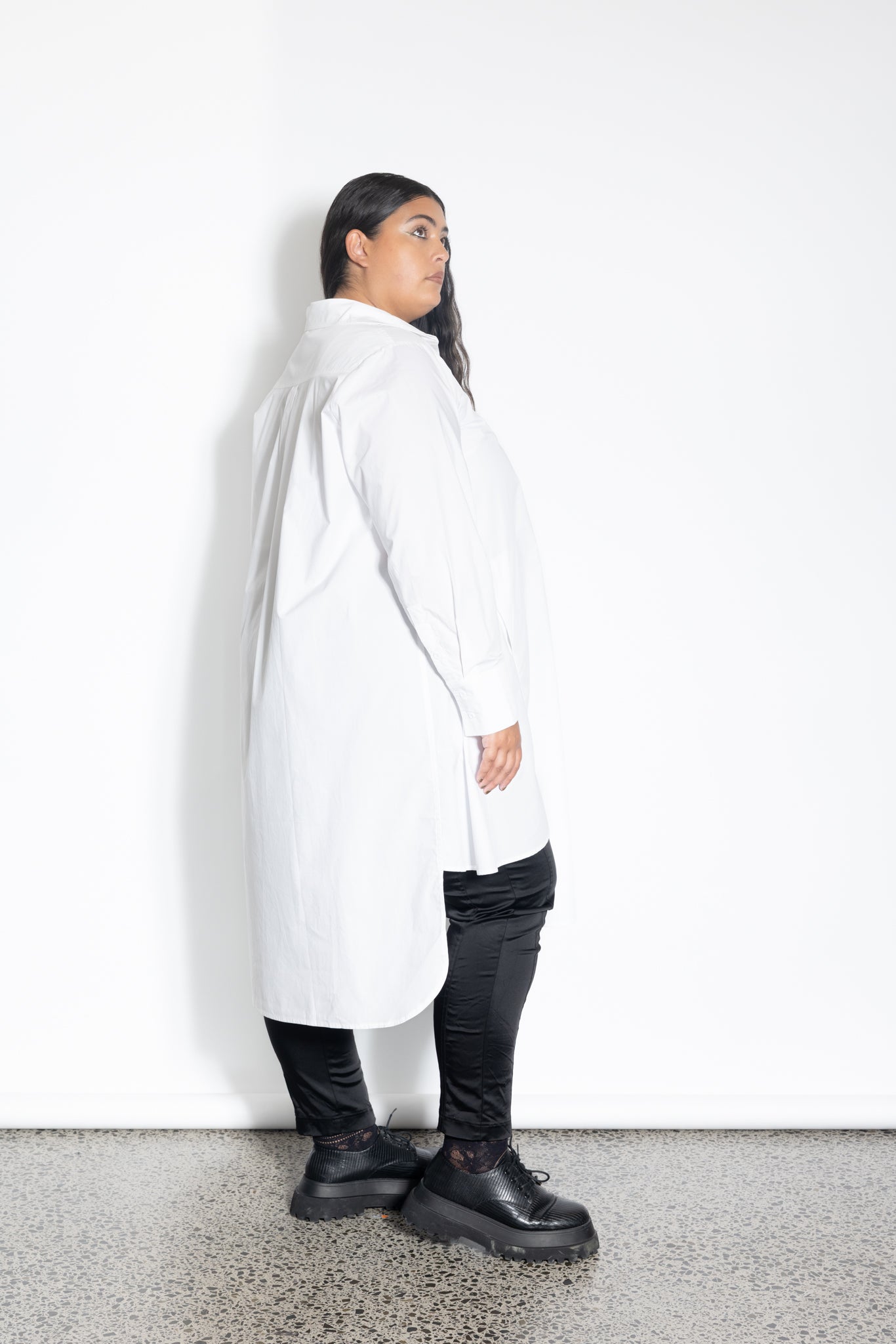 Gored Shirt - Lily Print