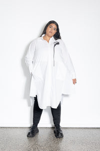 Gored Shirt - Lily Print