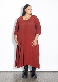 Florence Dress - Burnt Red