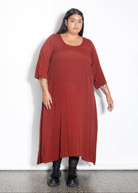 Florence Dress - Burnt Red