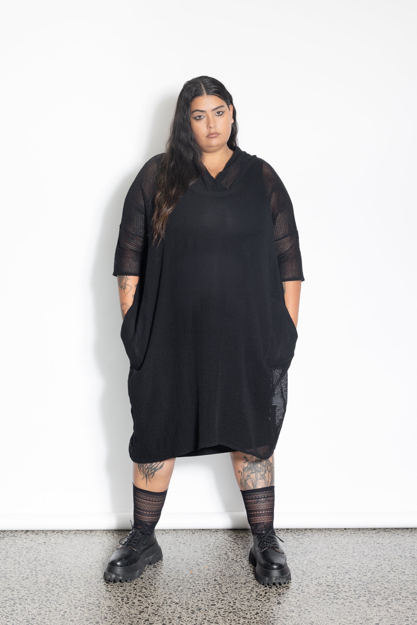 Darcy Hoodie - Black Mesh