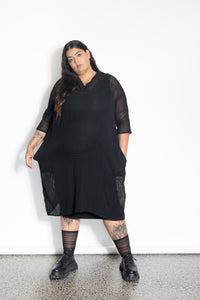 Darcy Hoodie - Black Mesh