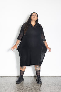 Darcy Hoodie - Black Mesh