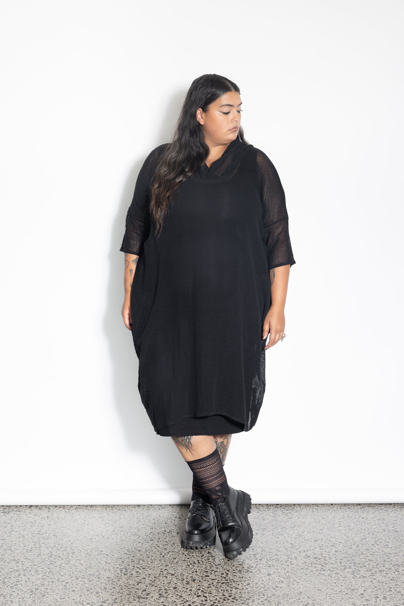 Darcy Hoodie - Black Mesh