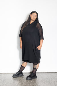 Darcy Hoodie - Black Mesh