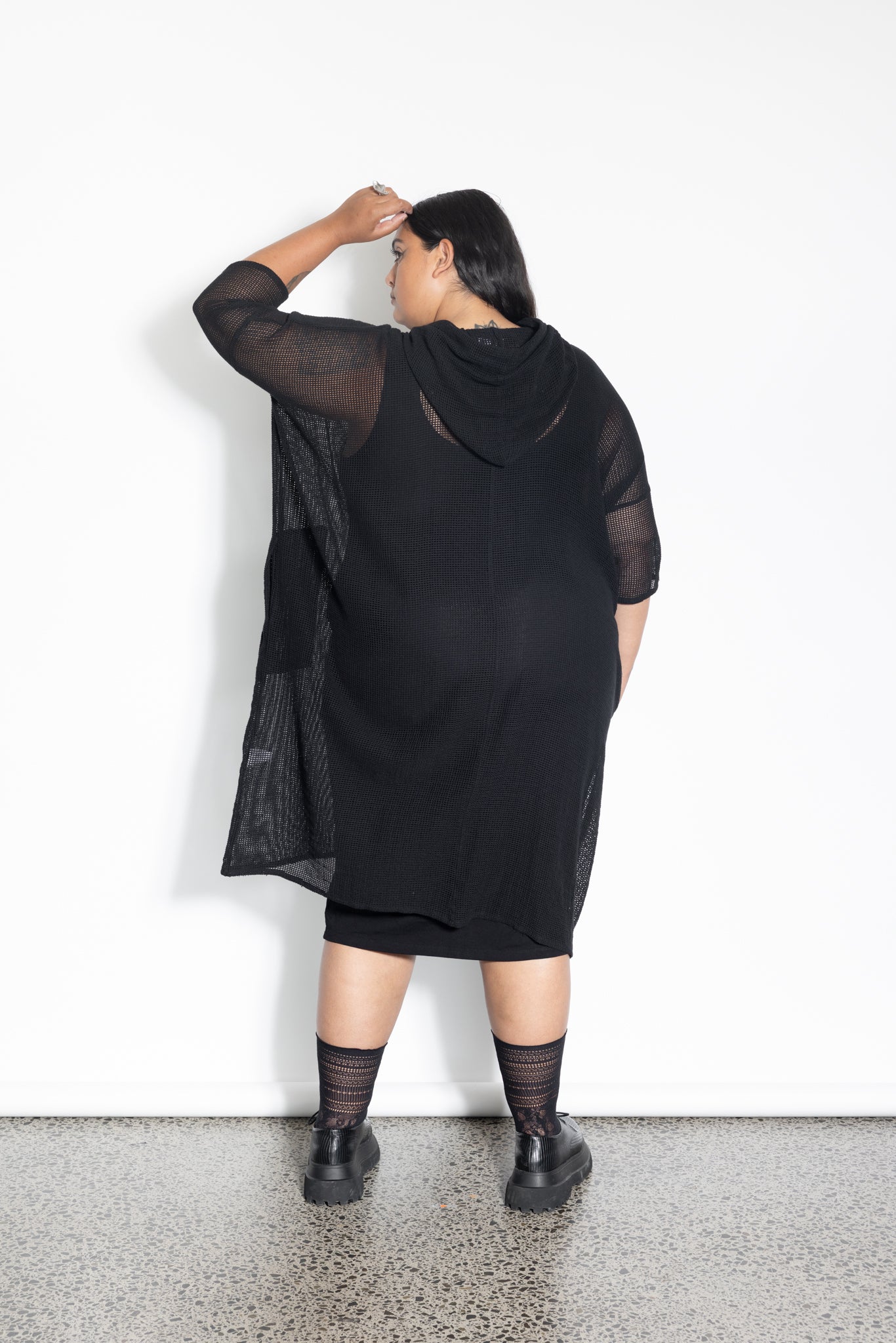 Darcy Hoodie - Black Mesh