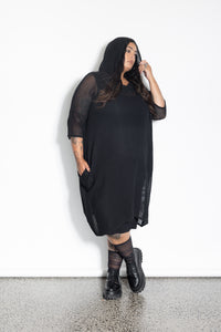 Darcy Hoodie - Black Mesh