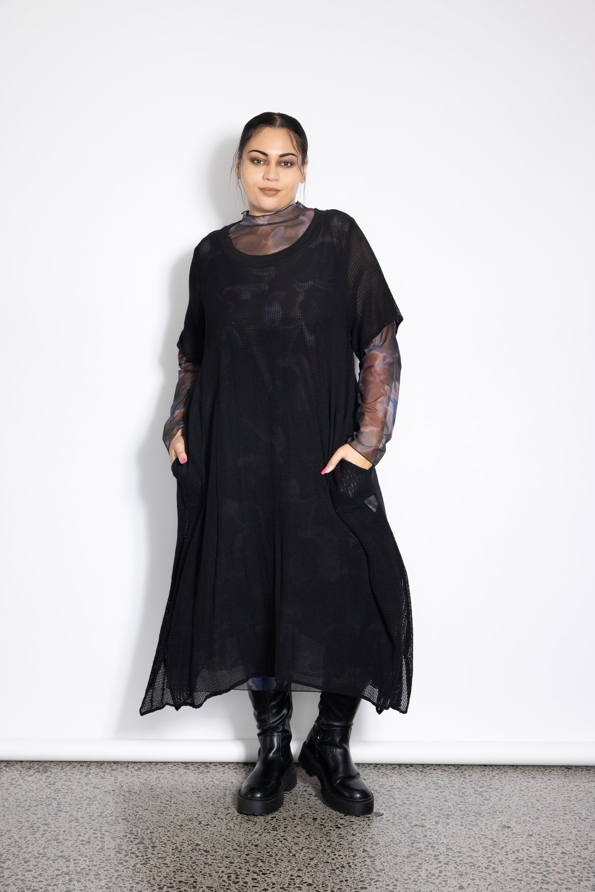 Net Dress - Black