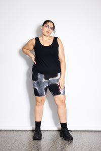 Bike Shorts - Grey Squares