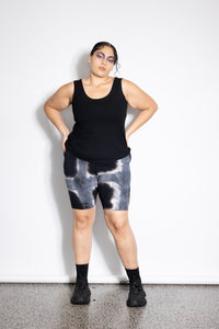 Bike Shorts - Grey Squares