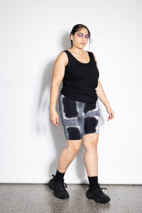 Bike Shorts - Grey Squares