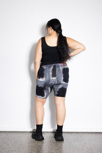 Bike Shorts - Grey Squares